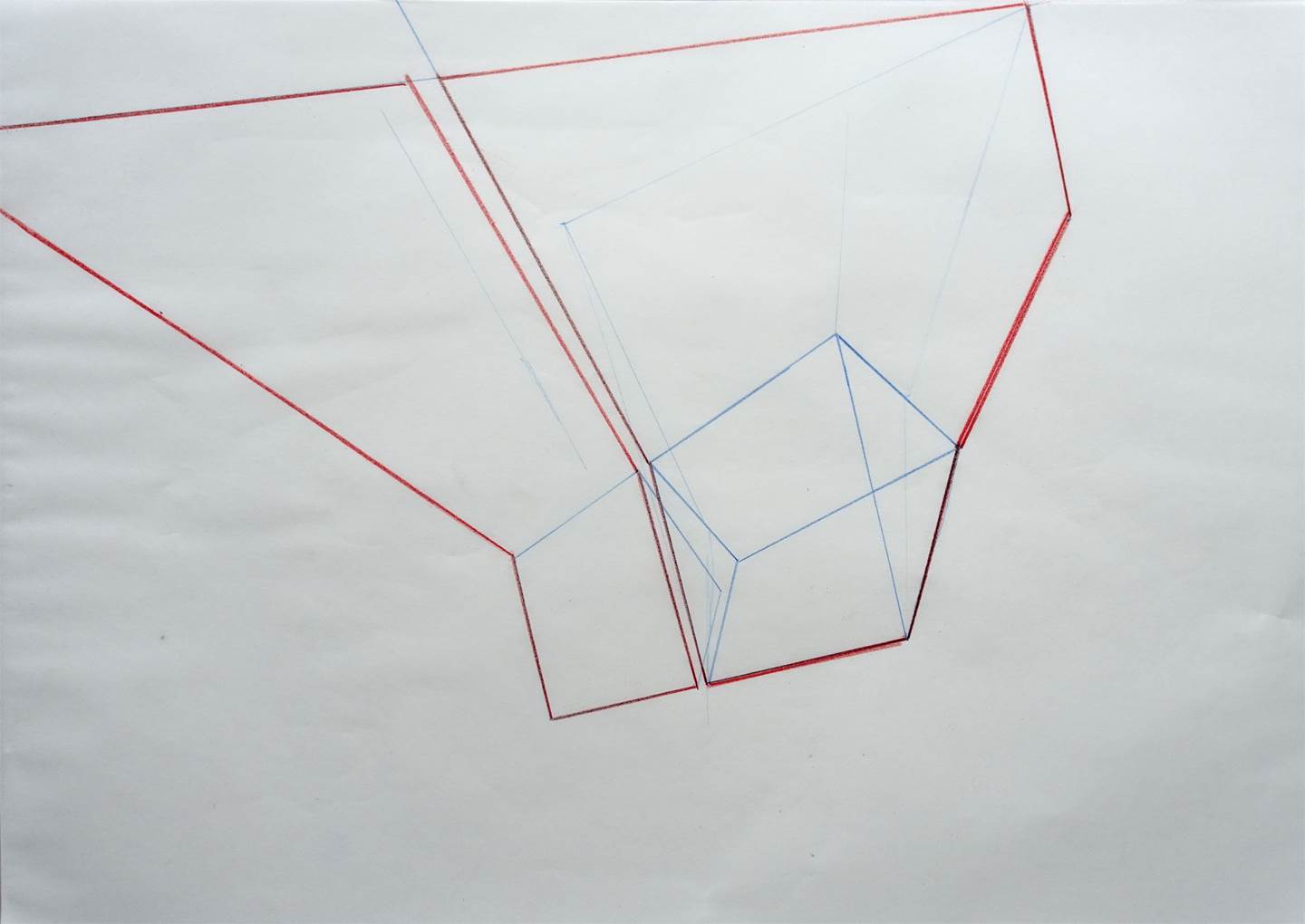 Structure #3, original Architecture Crayon Dessin et illustration par Lorenzo Bordonaro