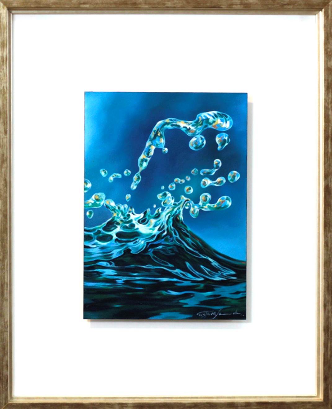 Oceano pacífico II, original Nature Oil Painting by Gustavo Fernandes