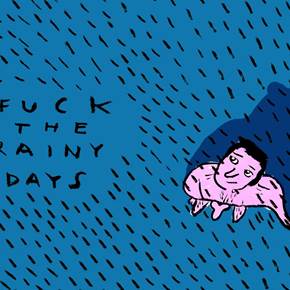  Rainy days, original Body Printing Drawing and Illustration by Shut Up  Claudia