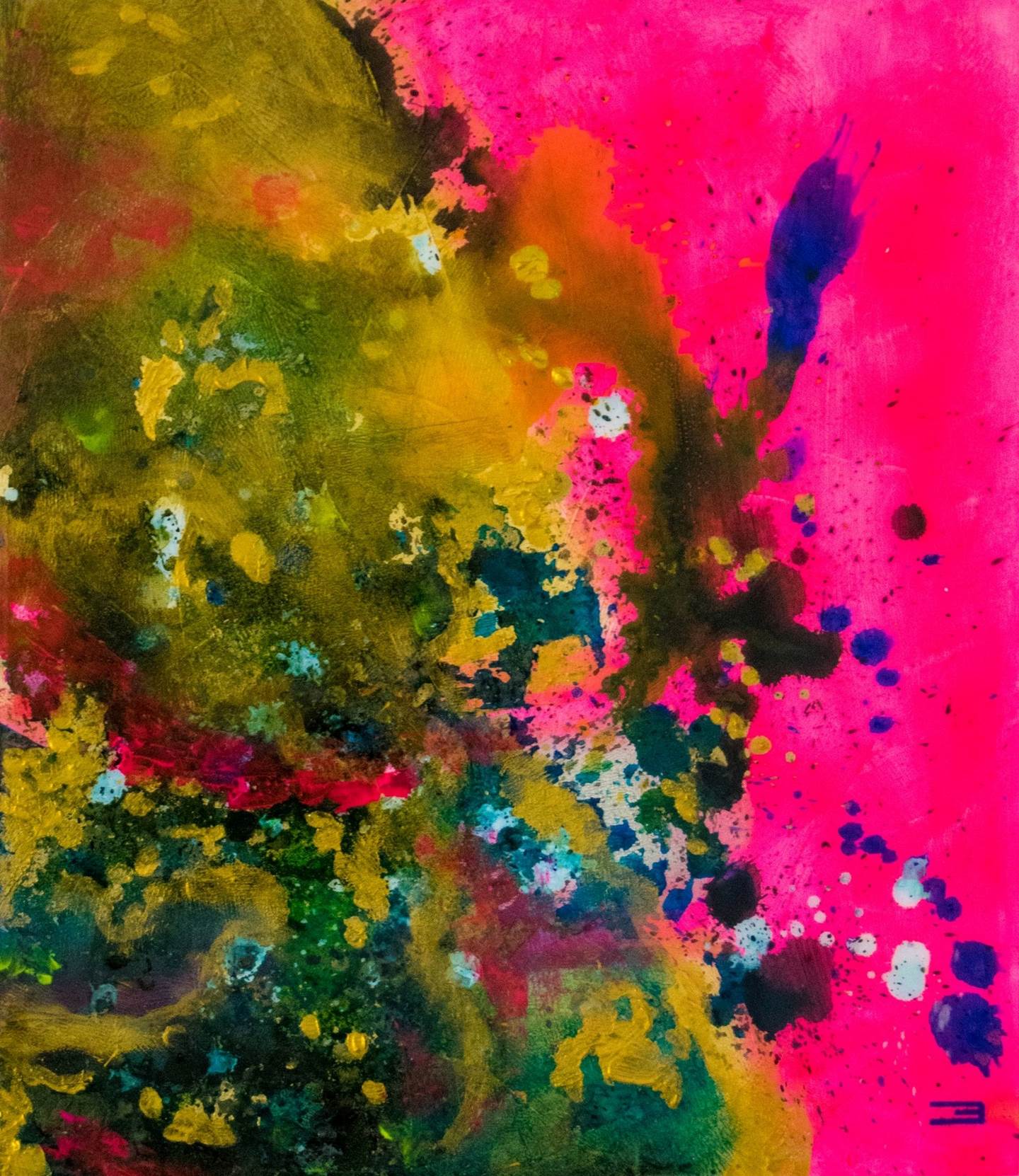 You Untitled, original Abstract Mixed Technique Painting by Eduardo Bessa