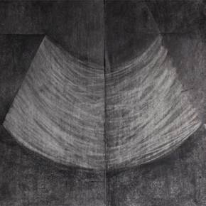Módulo I, original Abstract Charcoal Drawing and Illustration by Leonor Neves