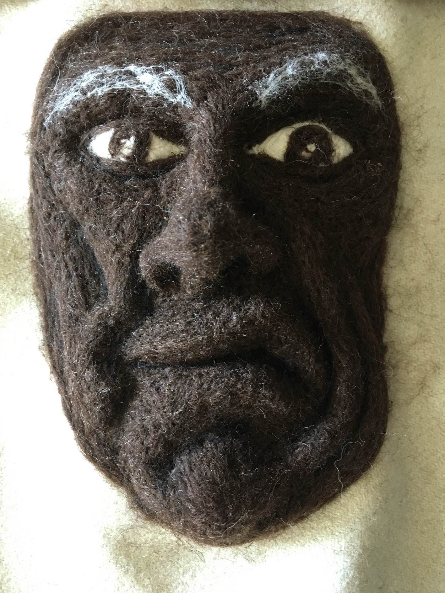 Máscara feltro #1, original   Sculpture by António  Jorge