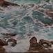 Oleaje en el Mar Cantábrico, original Paysage Pétrole La peinture par TOMAS CASTAÑO