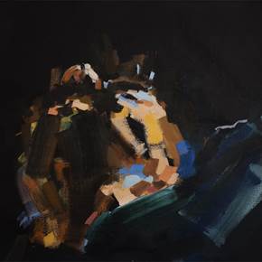 MISREPRESENT V, original Abstract Oil Painting by Daniel Xavier