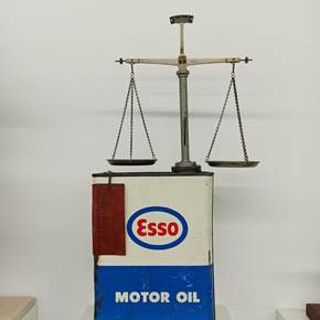 Esso, original Abstract Mixed Technique Sculpture by Miguel  Palma