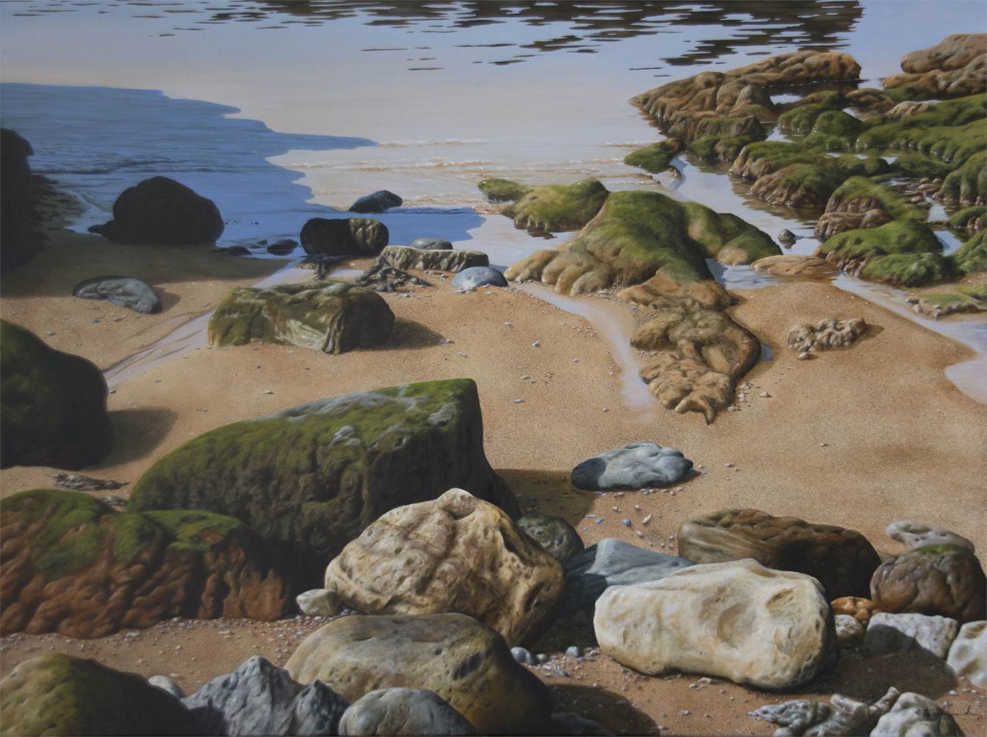 Crystal Stones, original Landscape Oil Painting by Gustavo Fernandes