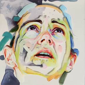 Cinza #4, original Abstrait Acrylique La peinture par Cristina  Troufa