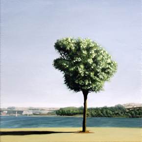 Tiro - Memento 2, original Landscape Canvas Painting by Alexandre Coxo