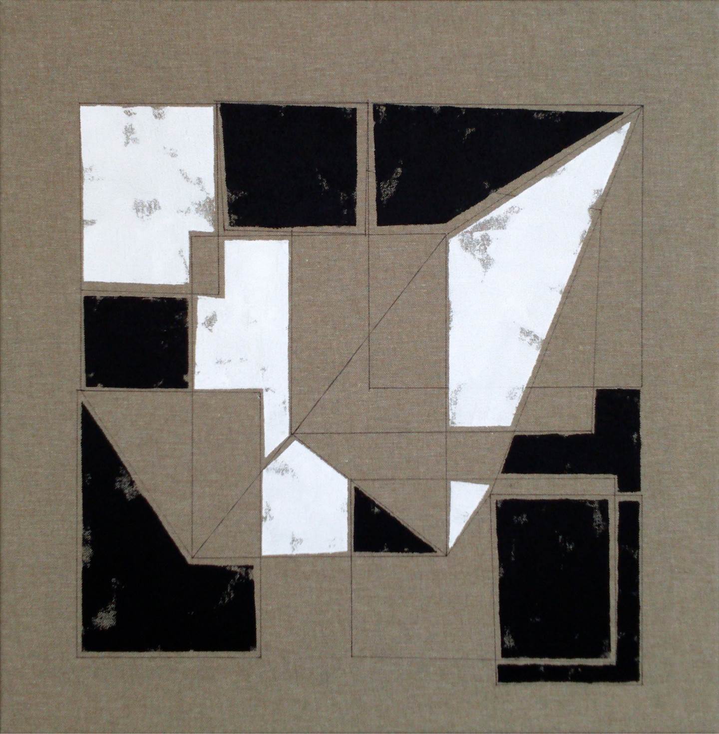 Space 9, original Géométrique Acrylique La peinture par Luis Medina