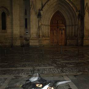 Un chat dans la nuit, original Lugares Digital Fotografía de Nicole Joye