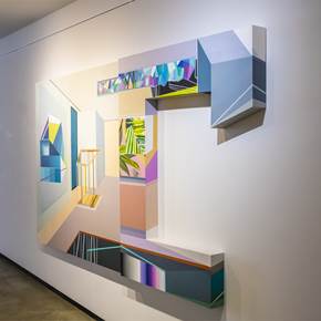 Vários tipos de vazio , original Abstract Acrylic Painting by Ana Pais Oliveira