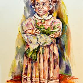 A menina, original Figura humana Petróleo Pintura de Elizabeth  Leite