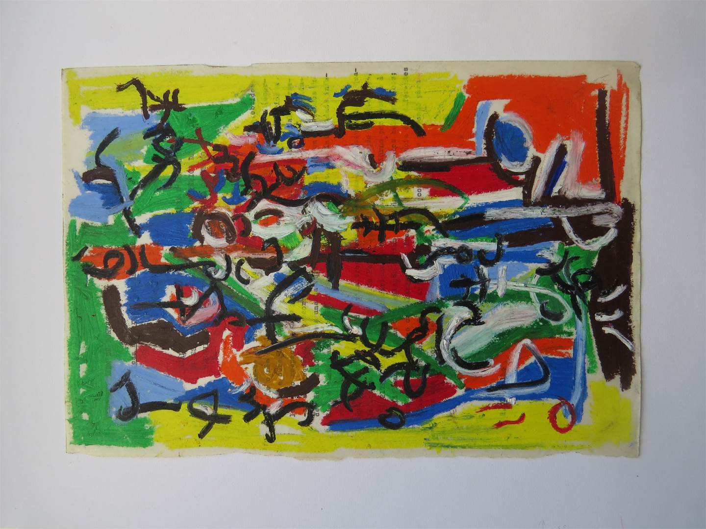 quatro, original Abstrait Pétrole La peinture par Rita s