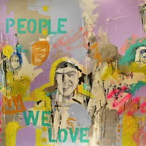 People We Love # I, original Animals Mixed Technique Painting by ELISA DA COSTA