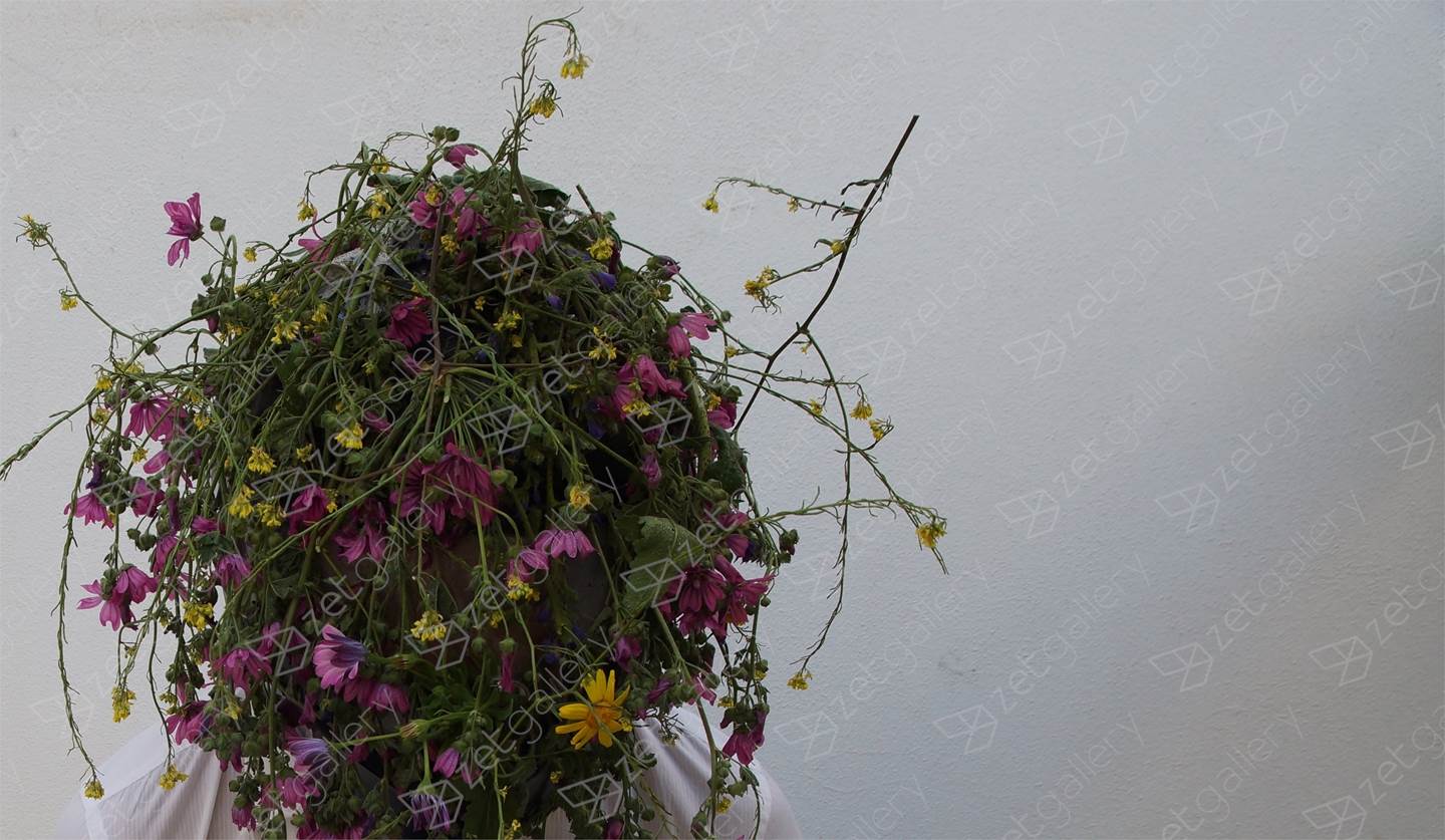 In testa ho solo fiori, original Portrait Digital Photography by Pantaleo Musarò