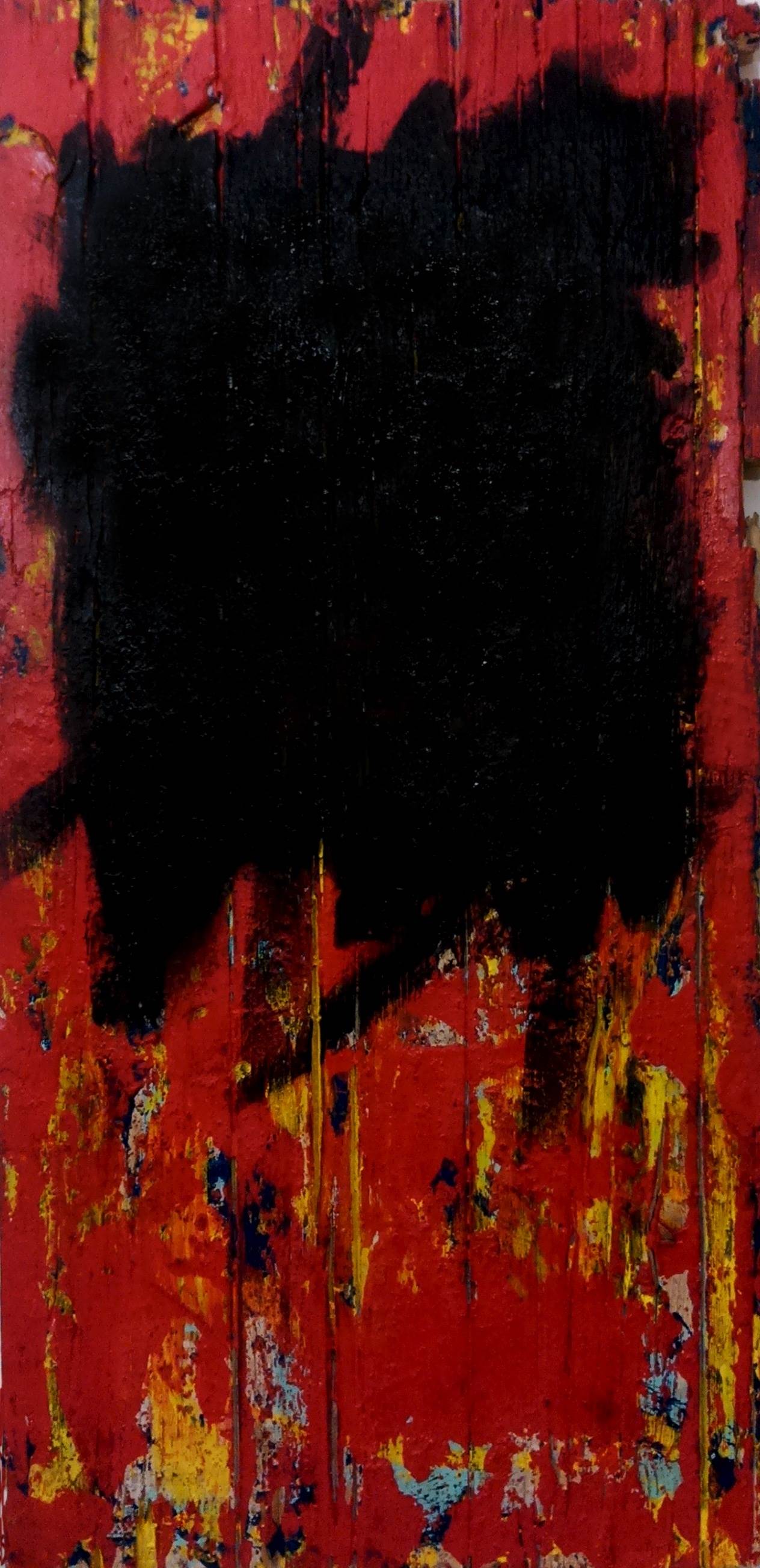 Black Square, original Abstrait Acrylique La peinture par Tiago Duarte
