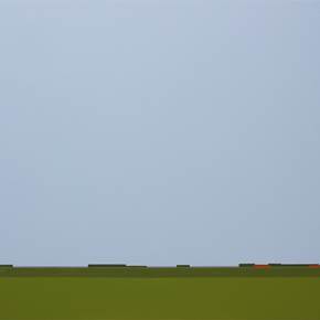 Green paradise, Pintura Acrílico Minimalista original por Marten van Holten