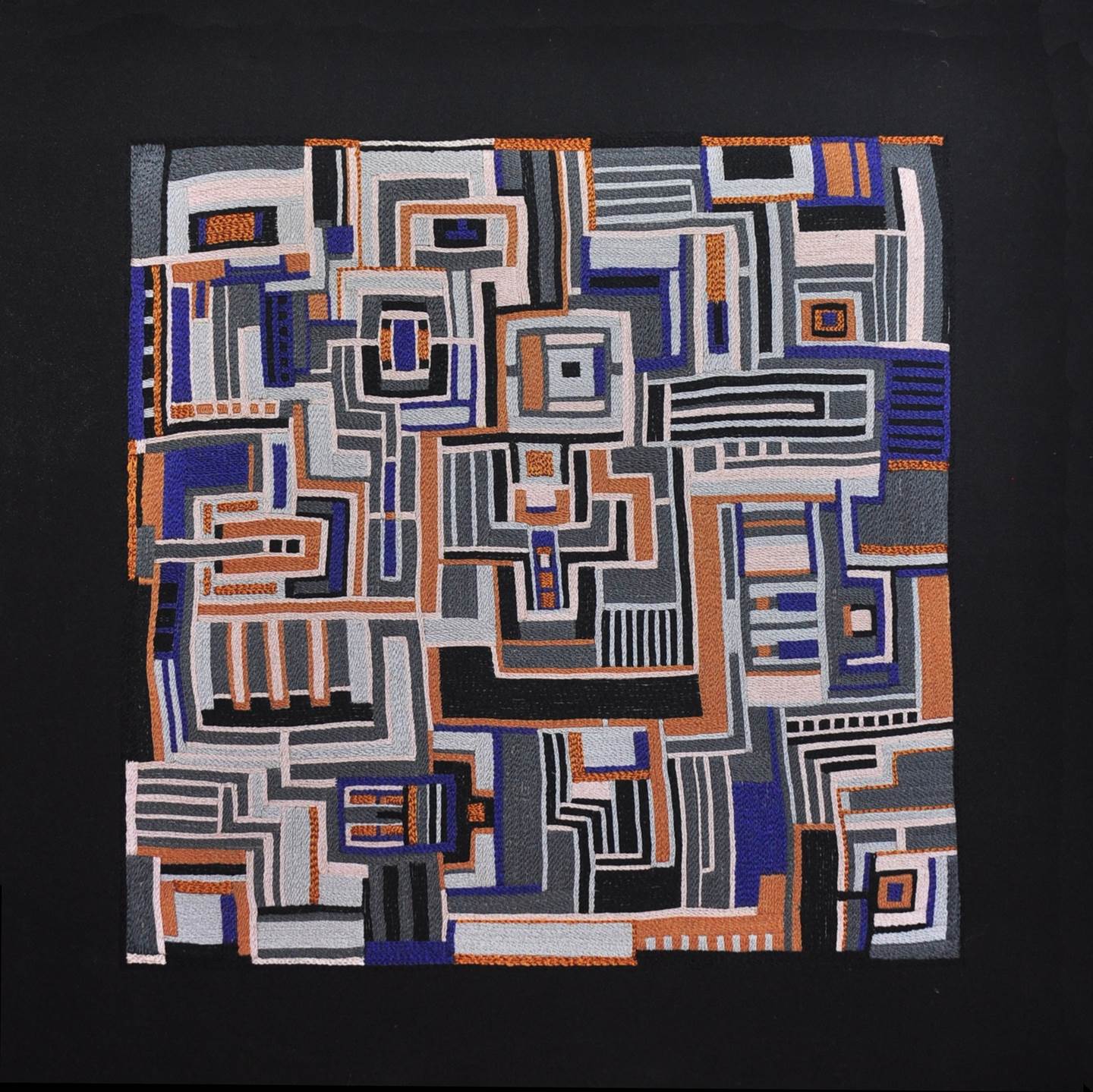 I'm a Maze #5, original Abstract Mixed Technique Sculpture by Anne Pangolin Guéno