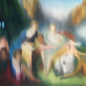 Sinfonia Celestial, original Landscape Acrylic Painting by Paulo Ponte