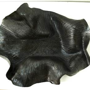 Tágide (black 2), original Abstrait Céramique Sculpture par Ana Almeida Pinto