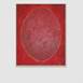 Ovalo en rojo, original Abstract Acrylic Painting by Beatriz Valiente