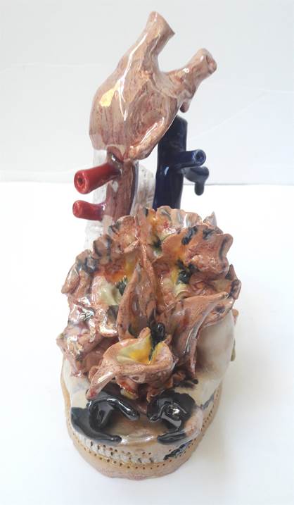 Quimera 2, Escultura Cerâmica Figura Humana original por Lorinet Julie
