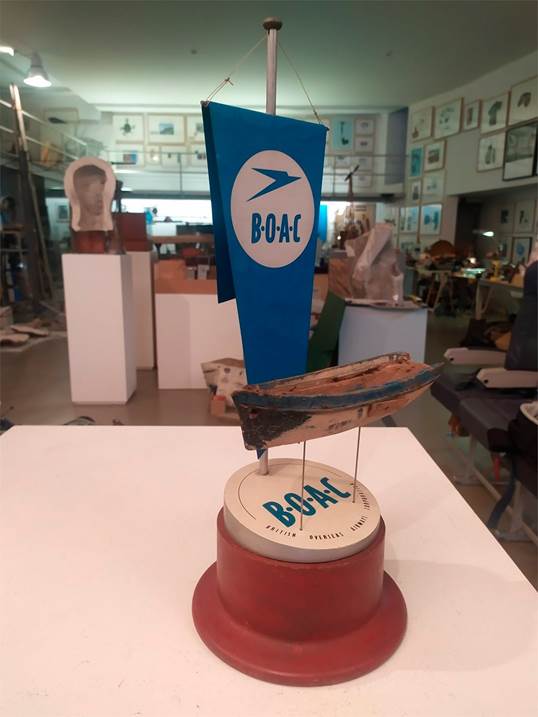 BOAC, original Abstract Mixed Technique Sculpture by Miguel  Palma