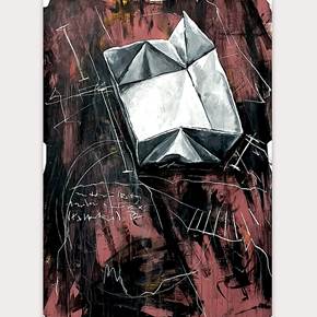 Plans for a home #1, original Retrato Acrílico Pintura de Luís Canário Rocha