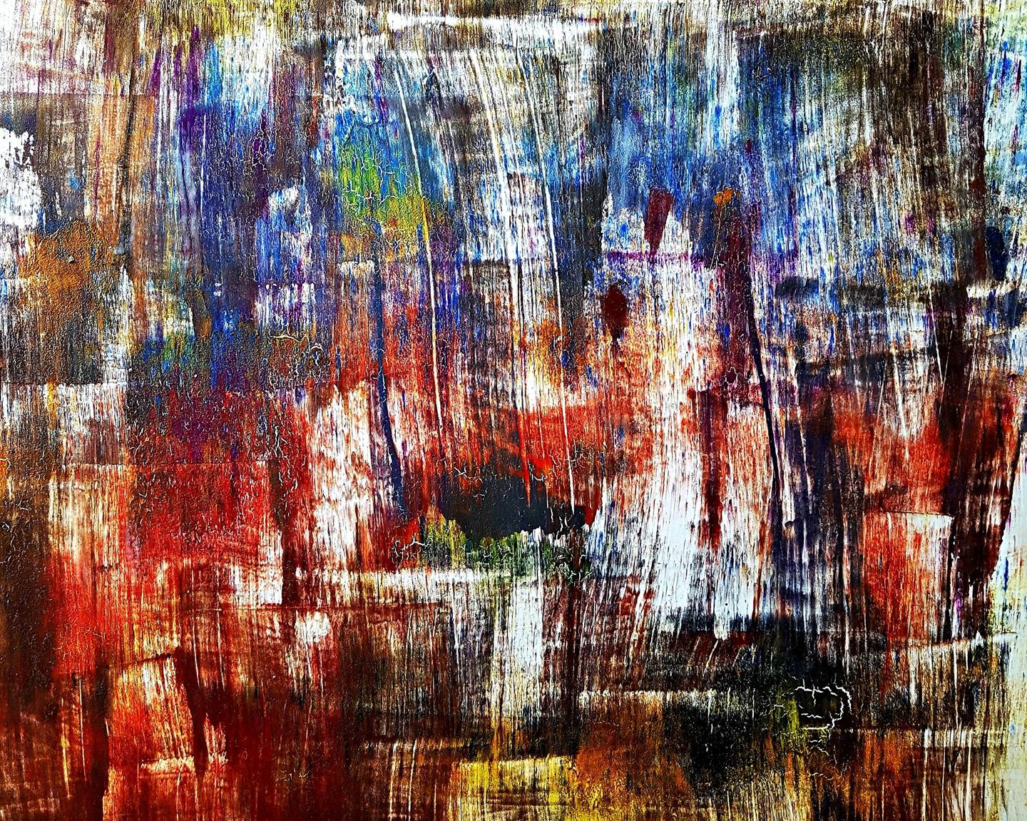 Time to time (n.257), original Abstract Acrylic Painting by Alessio Mazzarulli