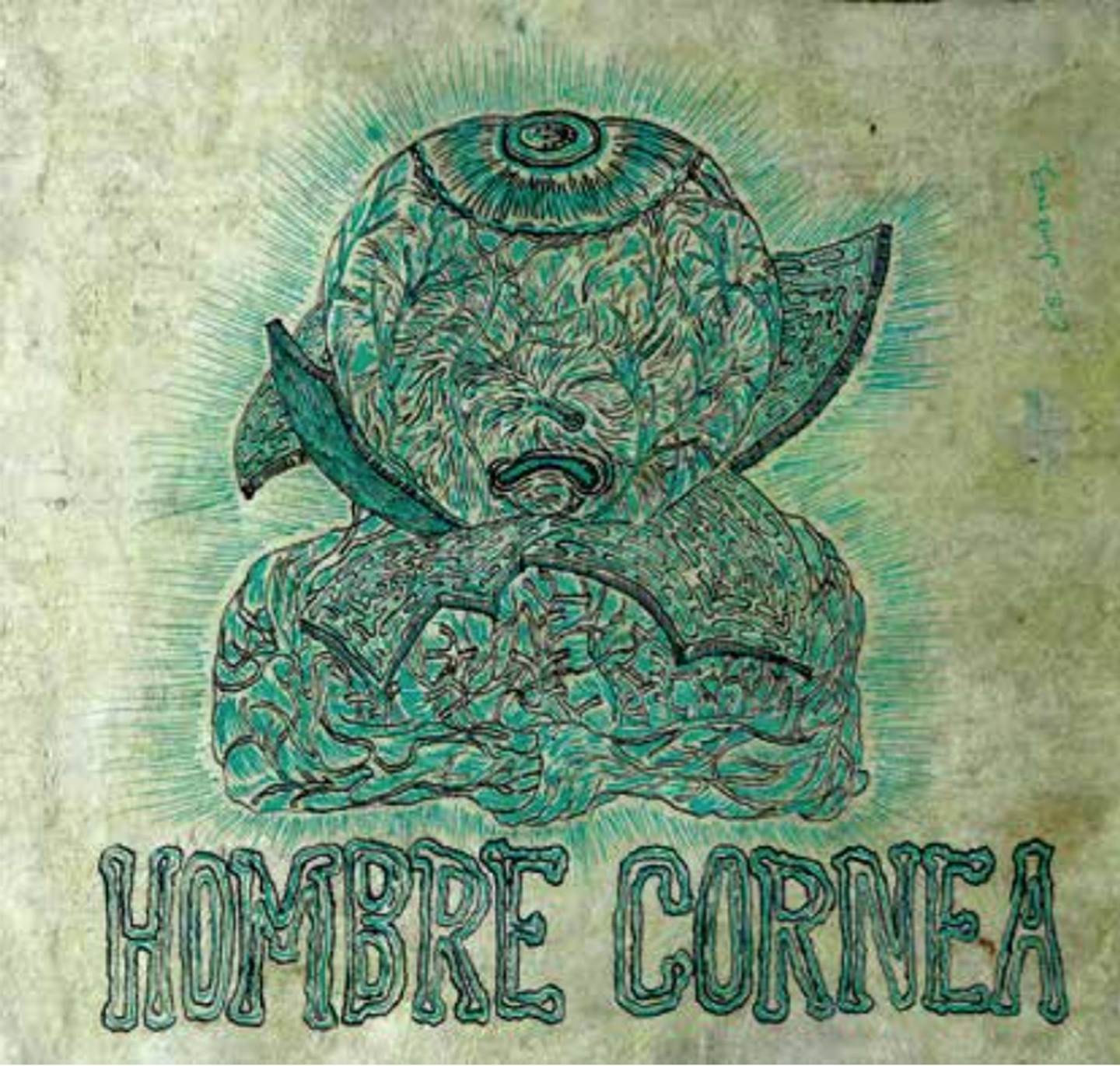 Hombre Córnea, original Abstract Collage Drawing and Illustration by Cisco Jiménez