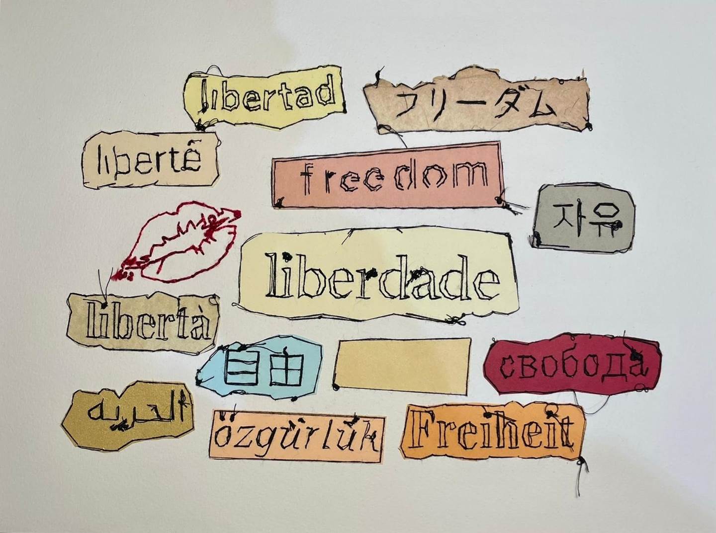 Liberdade, original Figure humaine Papier Dessin et illustration par Alexandra de Pinho