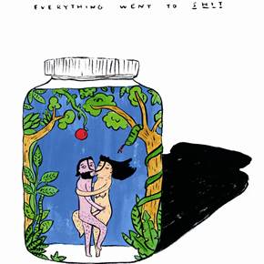Sexual Sin and its risks, Desenho e Ilustração Impressão Corpo original por Shut Up  Claudia