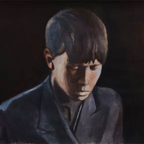 Bowed to hard tears, original Femme Pétrole La peinture par Gabriel Garcia