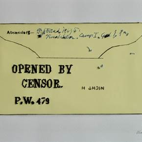 Openend by censor, original Minimaliste Papier Dessin et illustration par Alexandra de Pinho