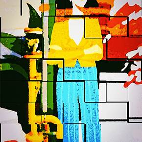 Urban Girl iii, original Man Analog Photography by Hua  Huang