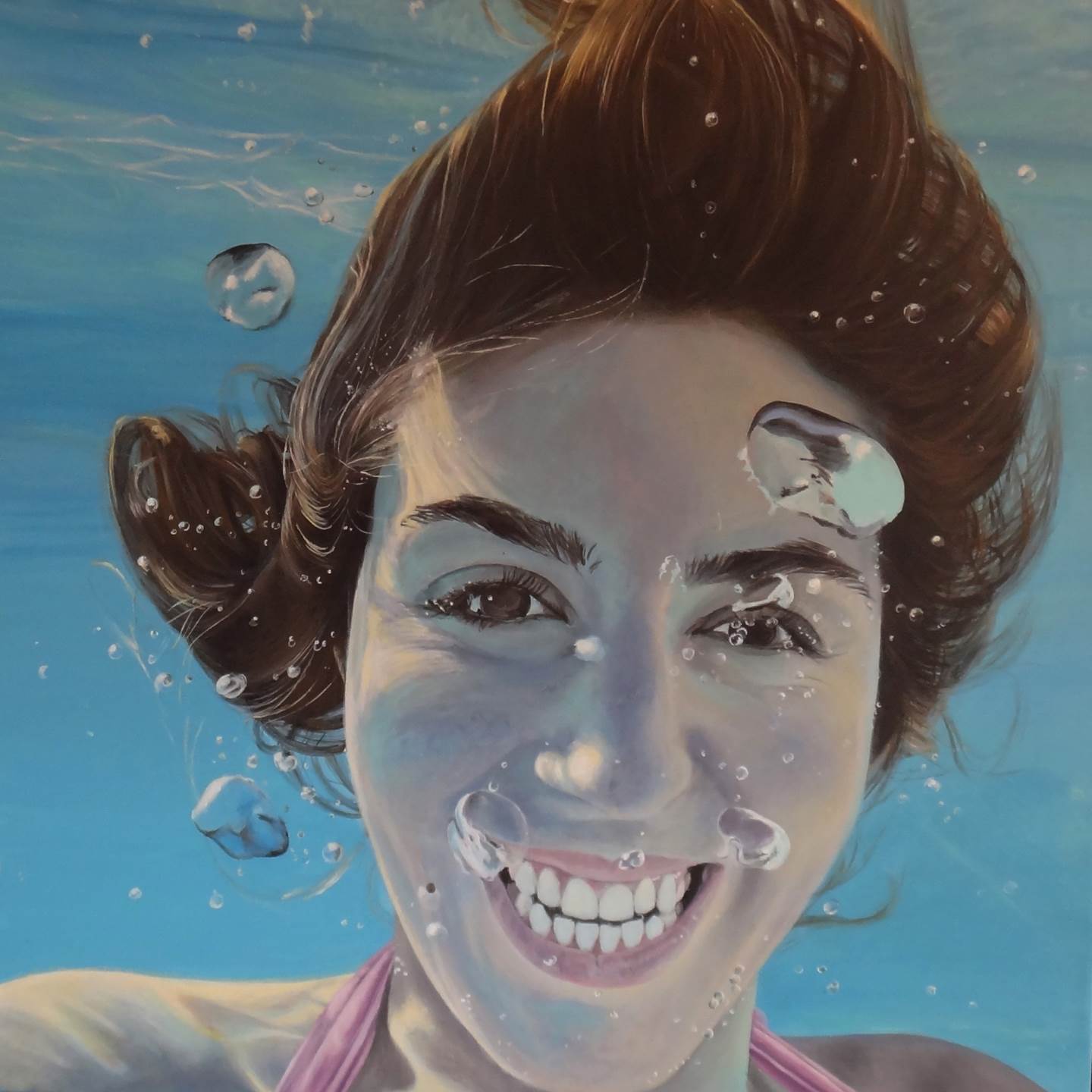 Ursula, original Body Acrylic Painting by Ursula Blancas