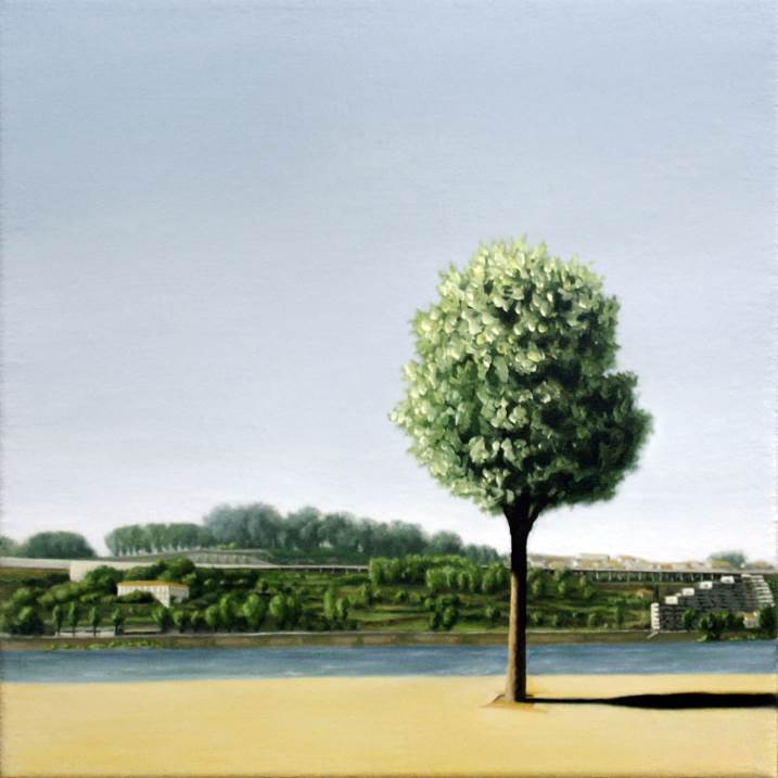 Tiro - Memento 4, original Landscape Canvas Painting by Alexandre Coxo