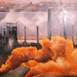 Contaminación industrial., original Landscape Oil Painting by TOMAS CASTAÑO