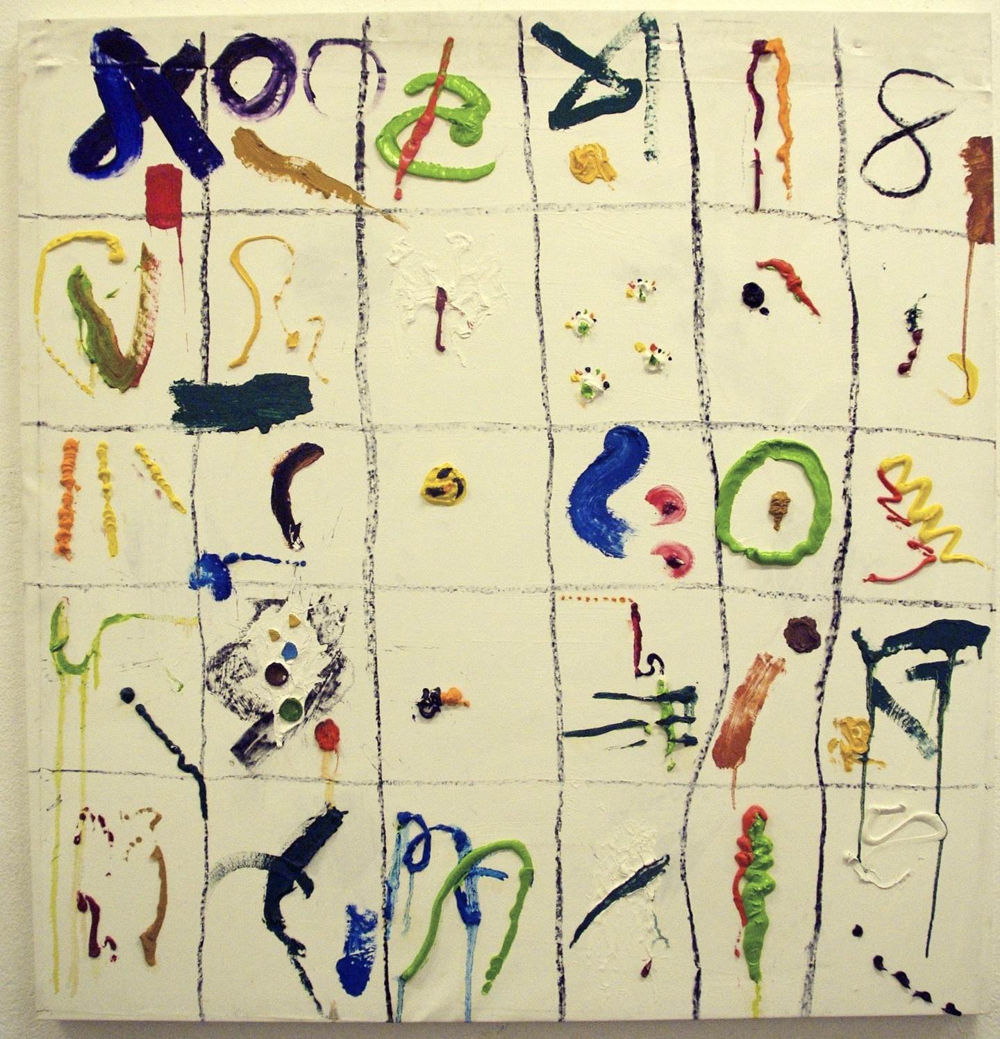 Alfabeto, original Lugares Lona Pintura de Alberto Rodrigues Marques