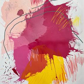 Romã #2, original Portrait Acrylique La peinture par Alexandra Nunes