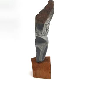 Sillhouette II, original Woman Stone Sculpture by Virginia  Pinto
