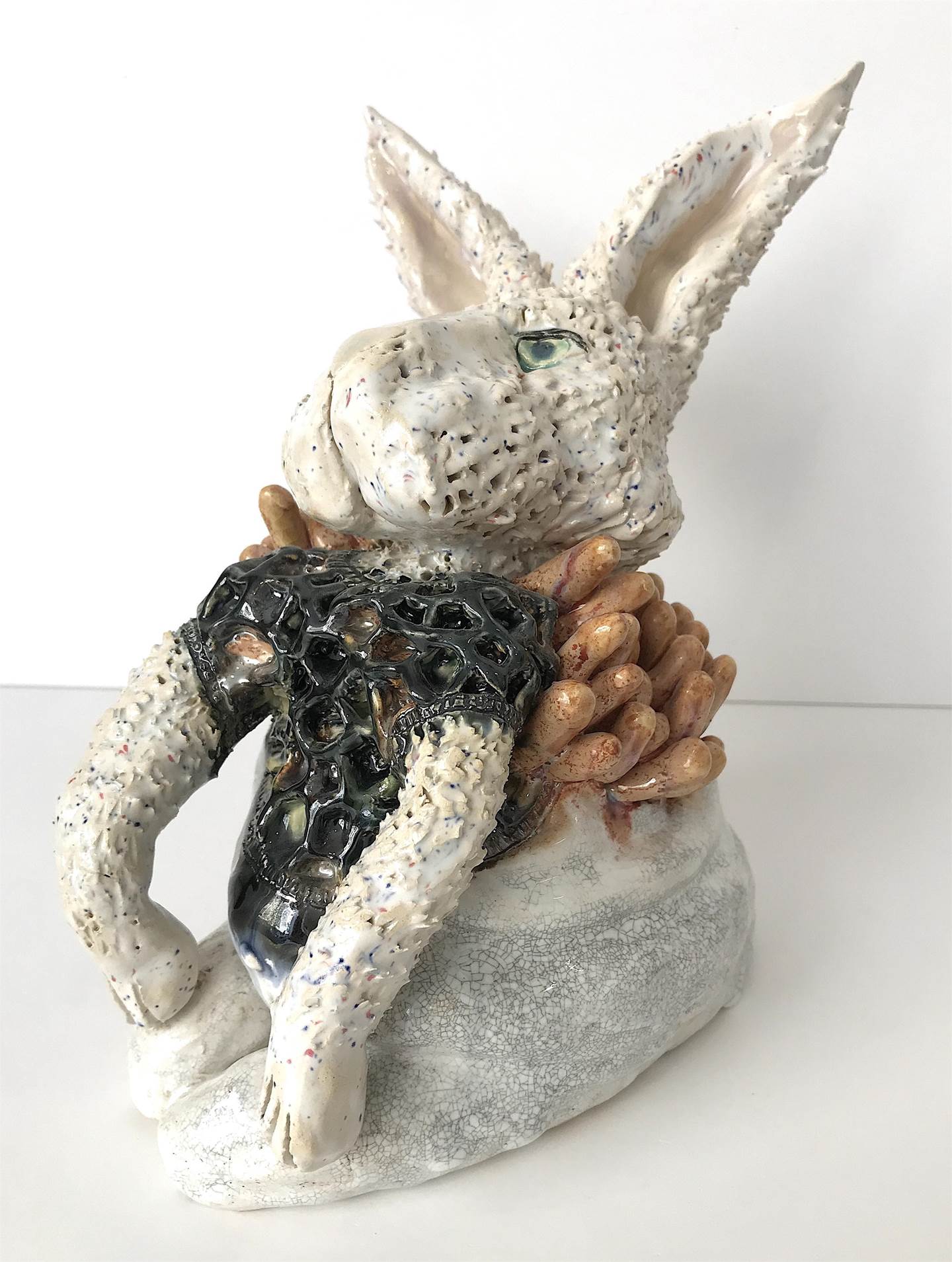 Sr Coelho, original Human Figure Ceramic Sculpture by Lorinet Julie