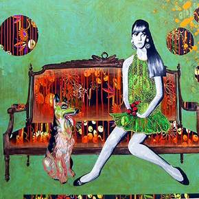 A espera, original Femme Acrylique La peinture par Raquel Gralheiro