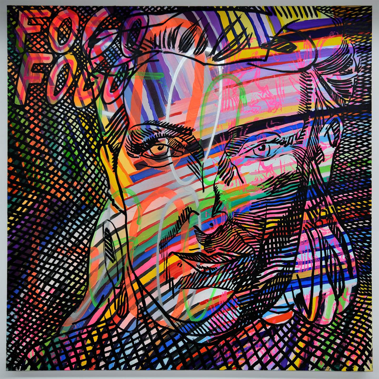 Fogo Fogo 4, original   Painting by Francisco Vidal