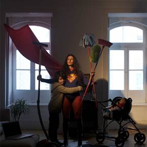 Supermom, original Human Figure Digital Photography by Claudia Clemente