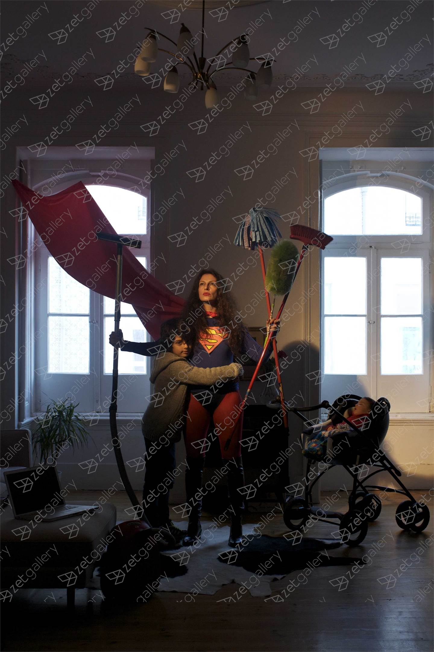 Supermom, original Human Figure Digital Photography by Claudia Clemente