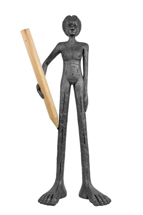 Dibujo, original Human Figure Mixed Technique Sculpture by Pedro Figueiredo