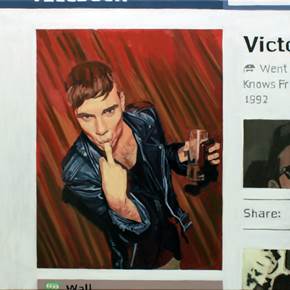 Profile picture, Victor, Pintura Tela Corpo original por Pablo Mercado