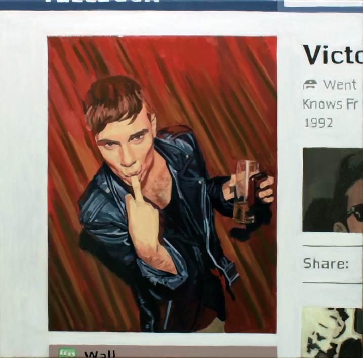Profile picture, Victor, Pintura Tela Corpo original por Pablo Mercado