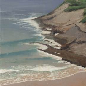 Playa de Mataleñas, Pintura Óleo Paisagem original por Juan Manuel Álvarez Cebrián